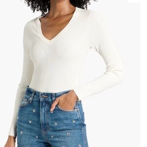 Veronica Beard Callie ribbed knit sweater M